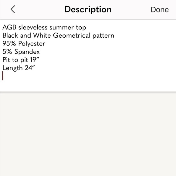 AGB Black & White Sleeveless Blouse - Picture 10 of 14